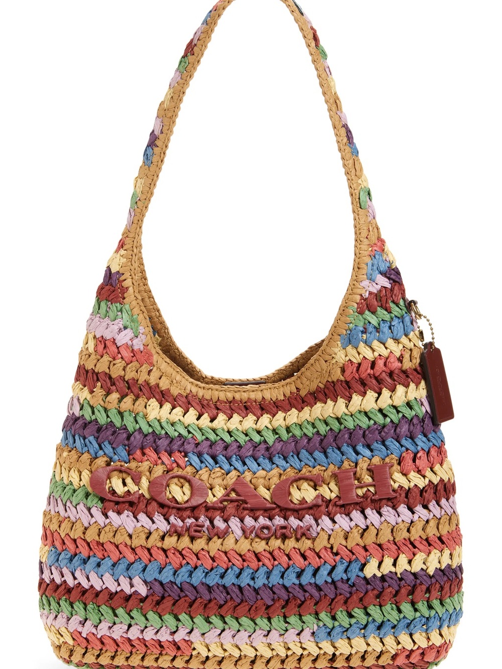 Coach Brooklyn 28 Multicolor Woven Shoulder Bag! - Picture 2 of 6